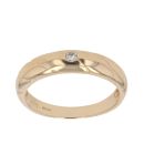 18ct Yellow Gold 0.05ct Diamond Signet Ring