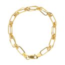 22ct Yellow Gold Double Link Fancy Bracelet 7"