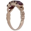 9ct Yellow Gold Five Stone Garnet Ring