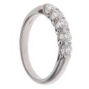 Platinum 1.00ct Brilliant Cut Diamond Five Stone Ring