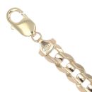 9ct Yellow Gold ID Curb Bracelet 8"