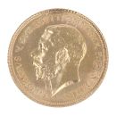 1915 George V Large Head Australia Half Sovereign Coin