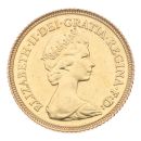 1982 Elizabeth II Decimal Portrait UK Half Sovereign Coin