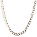 9ct Yellow Gold Flat Plain Curb Chain 24"