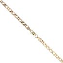 9ct Yellow Gold Double Curb Chain 22"