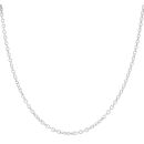 9ct White Gold T-Bar Heart Lariat Chain 18"