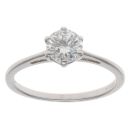 18ct White Gold 0.66ct Brilliant Cut Diamond Solitaire Ring
