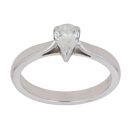 18ct White Gold 0.35ct Pear Cut Diamond Solitaire Ring