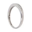9ct White Gold 0.15ct Brilliant Cut Diamond Half Eternity Ring