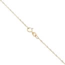 9ct Yellow Gold 0.33ct Brilliant Cut Blue And Colourless Diamond Cluster Pendant And Chain 18"