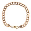 9ct Yellow Gold Curb Bracelet 8"