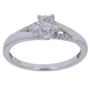 9ct White Gold 0.40ct Brilliant Cut Diamond Solitaire Ring