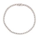 18ct White Gold 5.30ct Diamond Tennis Bracelet 7"