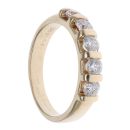 9ct Yellow Gold 0.75ct Brilliant Cut Diamond Five Stone Eternity Ring