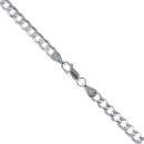 Silver Flat Curb Chain 26"