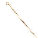 9ct Yellow Gold Curb T-Bar Bracelet 7.5"