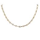 14ct Yellow and White Gold Chain 24"