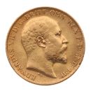 1902 Edward VII Large Head UK Half Sovereign Coin