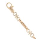 9ct Yellow and White Gold Fancy Bracelet 7"