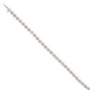 14ct White Gold 6.25ct Diamond Tennis Bracelet 7"