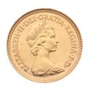 1982 Elizabeth II Decimal Portrait UK Half Sovereign Coin