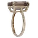 9ct Yellow Gold Smoky Quartz Single Stone Ring