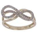 9ct Yellow Gold 0.50ct Brilliant Cut Diamond Infinity Ring