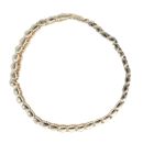 9ct Yellow Gold Cubic Zirconia Watch Style Strap Bracelet 8"