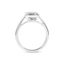 9ct White Gold 3.00ct Emerald Cut Lab Grown Diamond Solitaire Ring