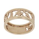9ct Yellow Gold Cut Out Masonic Ring
