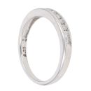 9ct White Gold 0.25ct Brilliant Cut Diamond Half Eternity Ring