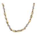 14ct Yellow And White Gold Greek Key Chain 24"