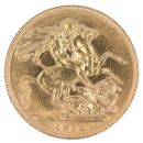 1912 George V Large Head Australia Full Sovereign Coin