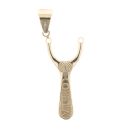 9ct Yellow Gold Slingshot Pendant