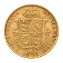 1887 Victoria Jubilee Head UK Half Sovereign Coin
