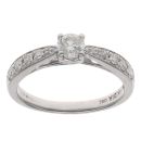 9ct White Gold 0.50ct Brilliant Cut Diamond Solitaire Ring
