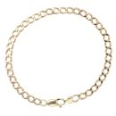 9ct Yellow Gold Curb Bracelet 8"