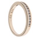 9ct Yellow Gold 0.25ct Brilliant Cut Diamond Half Eternity Ring