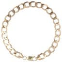 9ct Yellow Gold Curb Bracelet 8"