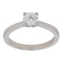 18ct White Gold 0.50ct Brilliant Cut Diamond Solitaire Ring