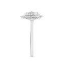 9ct White Gold 0.55ct Marquise Lab Grown Diamond Ring Lab Grown