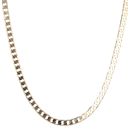 9ct Yellow Gold Square Curb Chain 20"