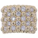 9ct Yellow Gold Cubic Zirconia Keeper Ring