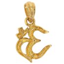 22ct Yellow Gold Large Om Pendant