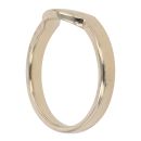 9ct Yellow Gold Plain Wishbone Ring