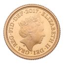 2017 Elizabeth II Fifth Portrait UK Quarter Sovereign Coin