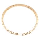 18ct Yellow Gold Cubic Zirconia Torque Hinged Bangle