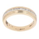 9ct Yellow Gold 0.25ct Brilliant Cut Diamond Half Eternity Ring