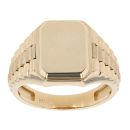 14ct Yellow Gold Octagonal Signet Ring