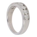 18ct White Gold 1.00ct Brilliant Cut Diamond Half Eternity Ring